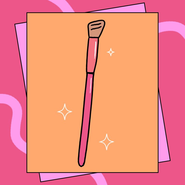 Illustration of a Concealer Brush