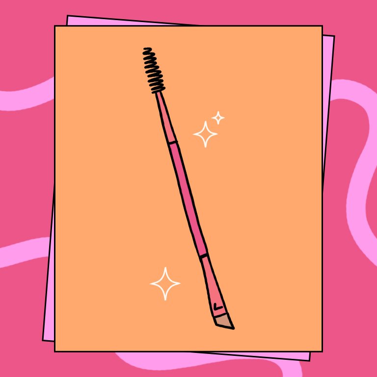 Illustration of a Eyebrow Brush