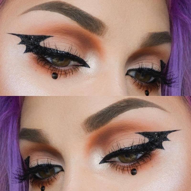 bat eye makeup