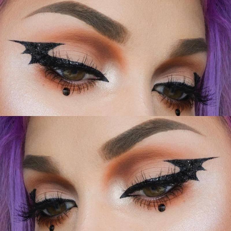 Easy Bat Eyeliner Ideas For Halloween Makeup.com