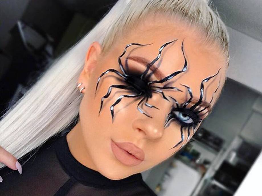 spider halloween makeup