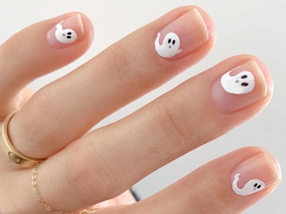 Ghost Nail Art for Halloween - wide 6