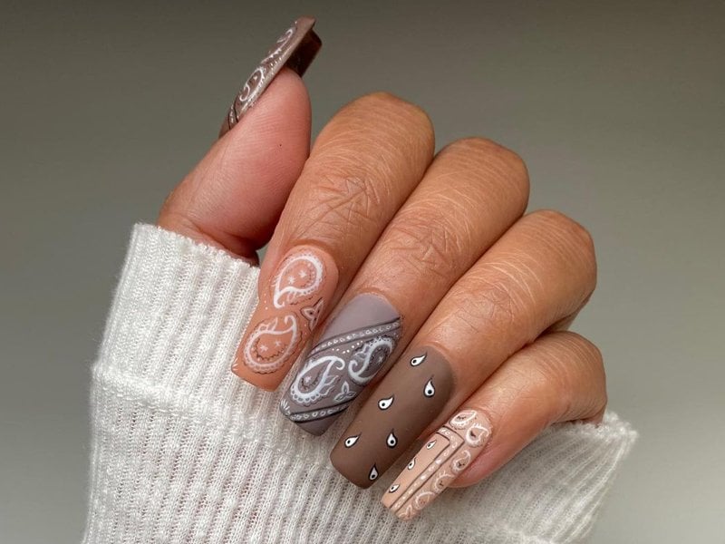 27 Matte Nail Ideas to Level Up Your Manicure | Maroon nails, Pretty nails,  Trendy nails