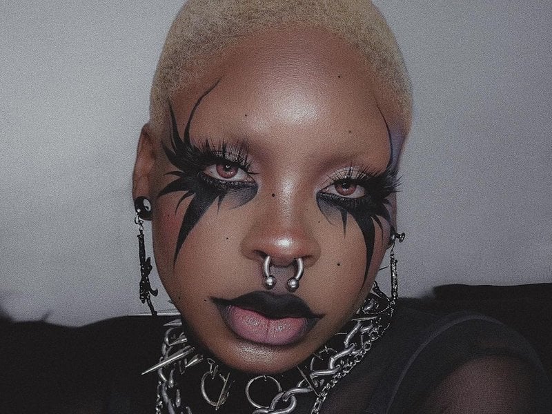 Goth Dark Shades for Eyes, Lips, & Nails Halloween Makeup