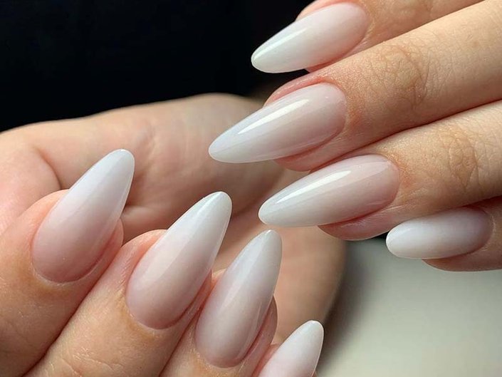 How do you ask for milky nails at a salon?