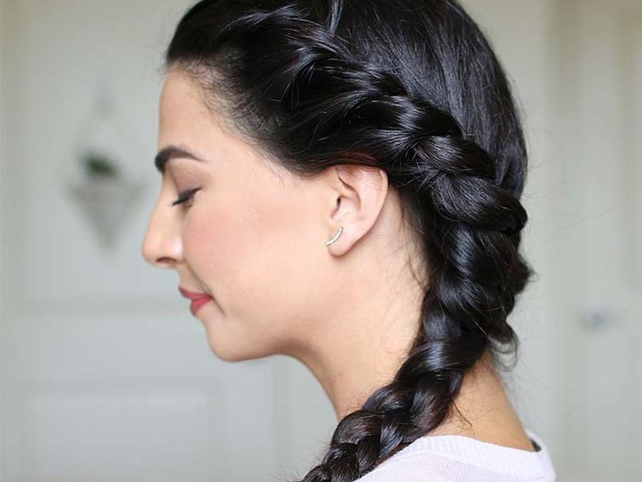 How To French Braid Your Own Hair Step By Step For Complete