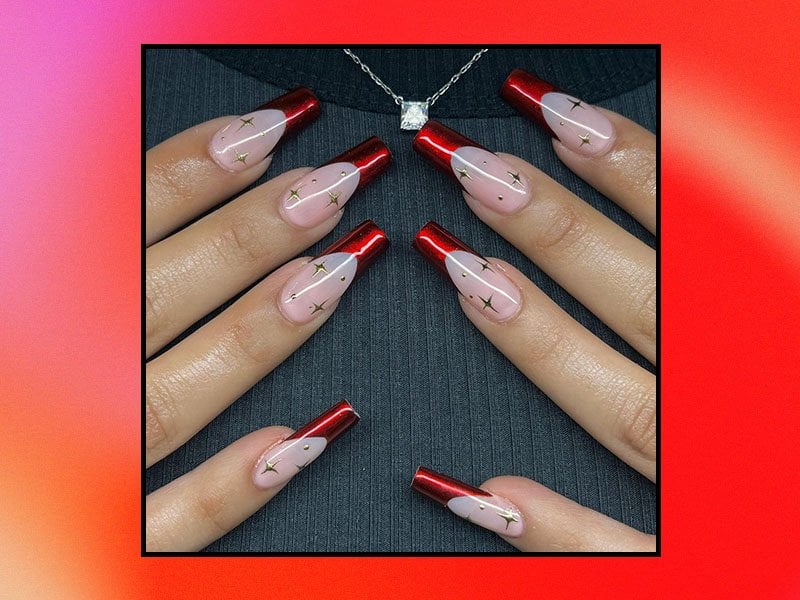 Red French Tip Nails 2024 For a Statement Look | by Nailkicks | Medium