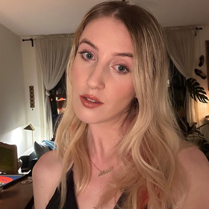 ari wearing the NYX Professional Makeup Face Freezie Cooling Primer + Moisturizer