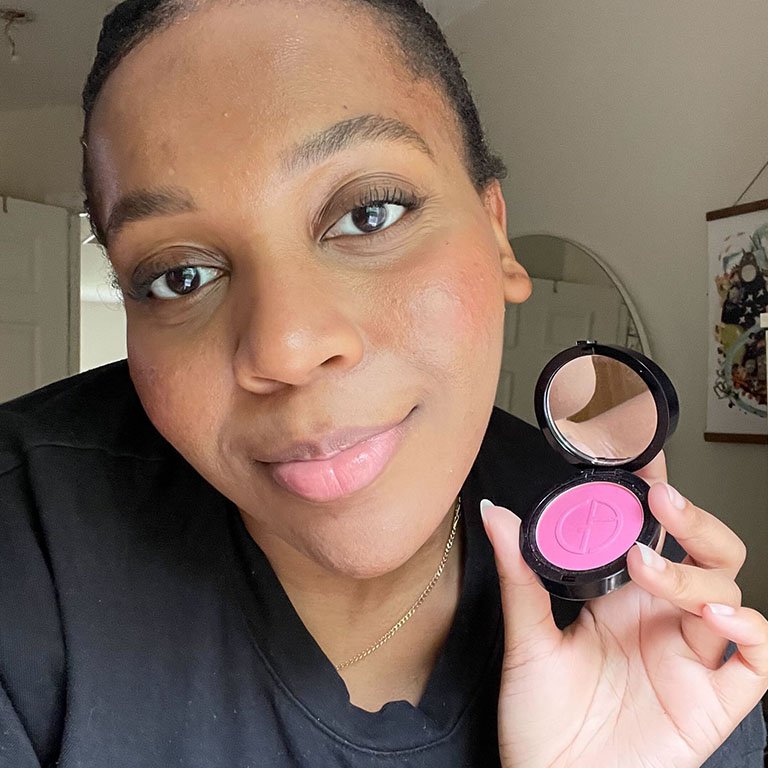 Giorgio Armani Beauty Luminous Silk Glow Blush Review Makeup